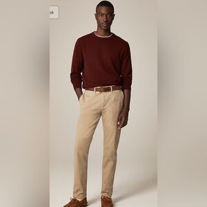 J CREW Flex Slim-fit Stretch‎ Chino Pant Khaki Performance Material Quick Dry 34